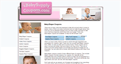 Desktop Screenshot of 1babysupplycoupons.com